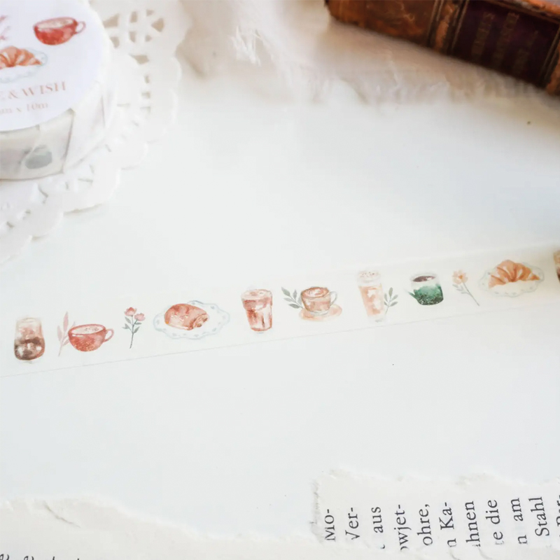 Note and Wish Sunday Brunch washi tape - Afbeelding 2
