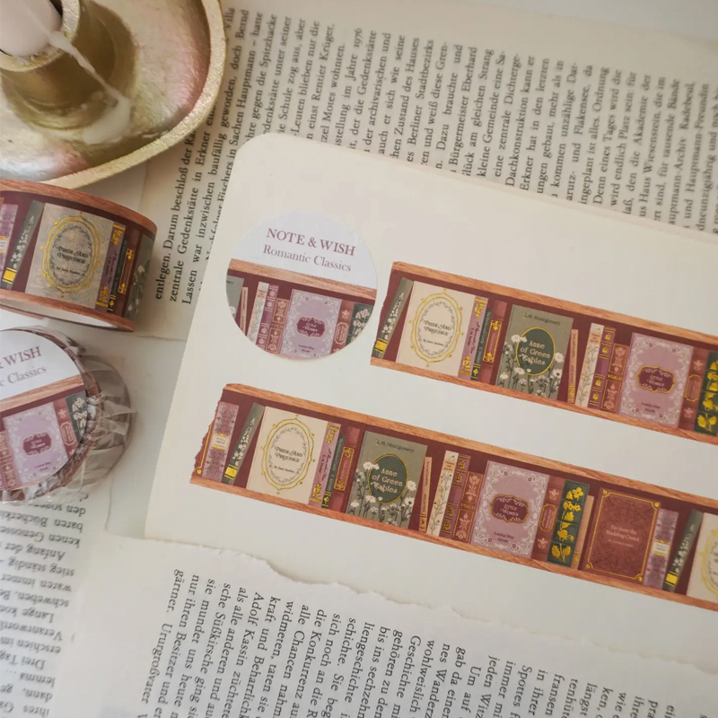 Note and Wish Pride & Prejudice Washi Tape - Romantic Classics Books Washi Tape